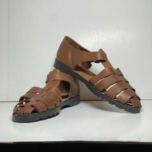 ARIZONA Jean Company Leather Strap Sandals Women’s Size 11B
